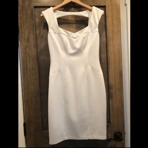 CALVIN KLEIN White size six open back dress